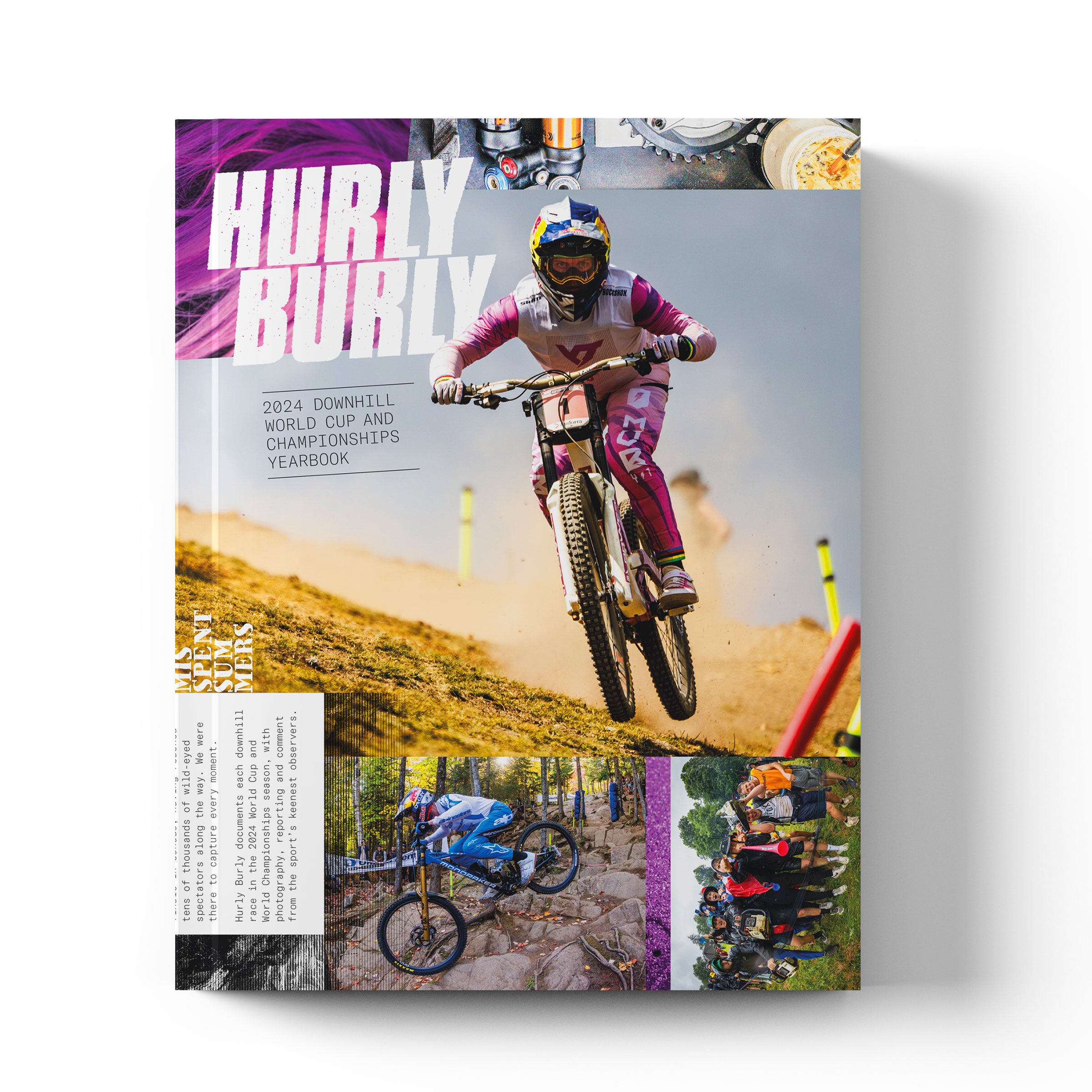 mountainbike page Hurly Burly 2024 – the downhill yearbook – Misspent Summers — Mountain Bike Books and Merchandise