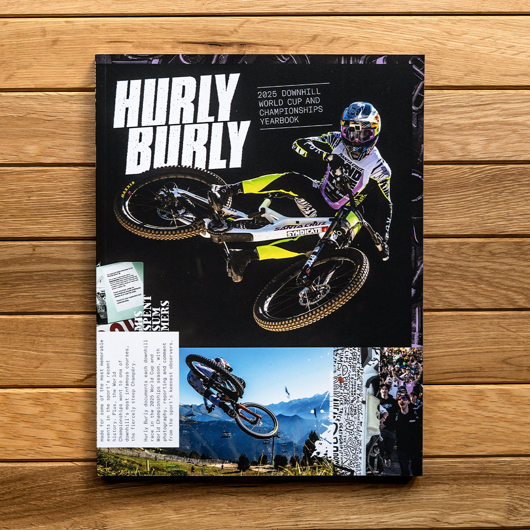 mountainbike merchandise Hurly Burly 2025 – the downhill mountain bike yearbook – Misspent Summers — Mountain Bike Books and Merchandise
