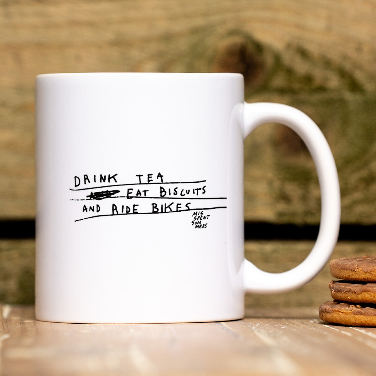 Drink Tea, Eat Biscuits and Ride Bikes Mug