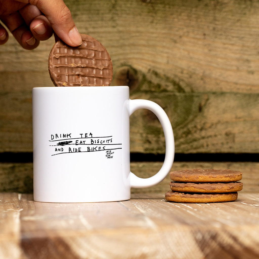 Drink Tea, Eat Biscuits and Ride Bikes Mug