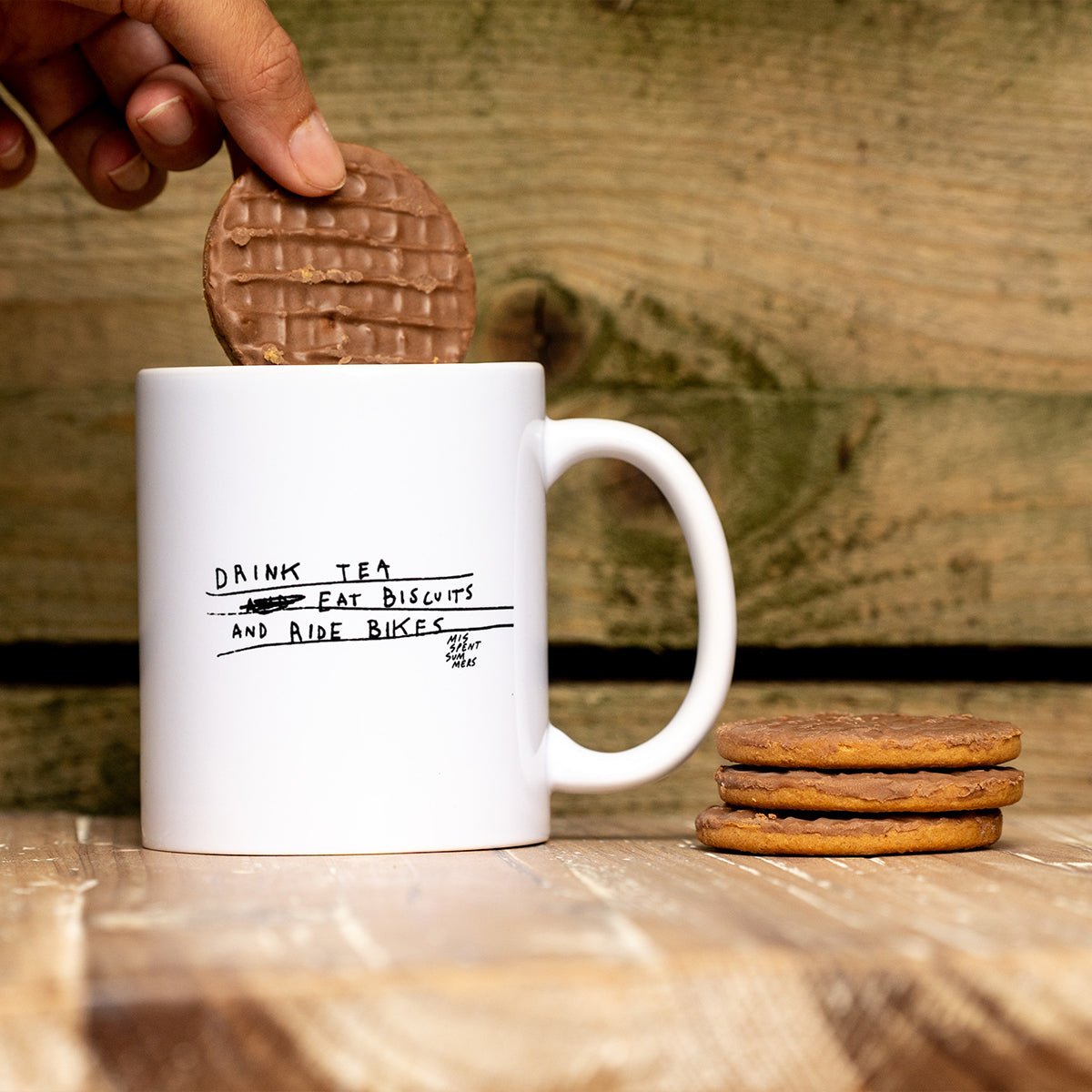 Drink Tea, Eat Biscuits and Ride Bikes Mug