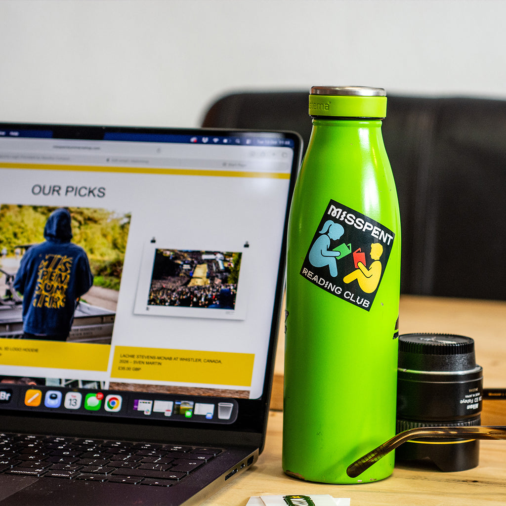 MISSPENT READING CLUB VINYL STICKER