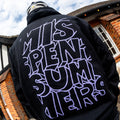 LAVENDER 3D LOGO HOODIE BLACK