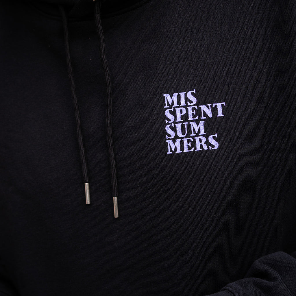 LAVENDER 3D LOGO HOODIE BLACK