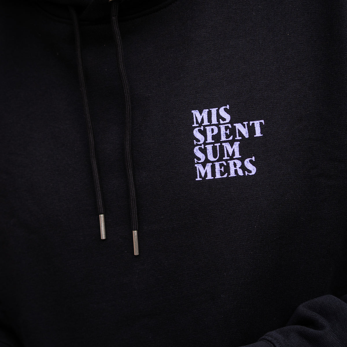 LAVENDER 3D LOGO HOODIE BLACK