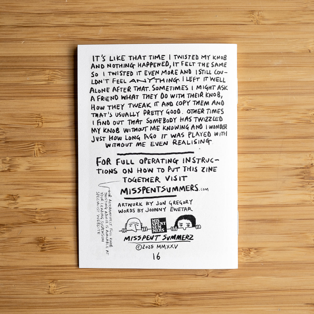 Analog Issue #8 MTB Zine