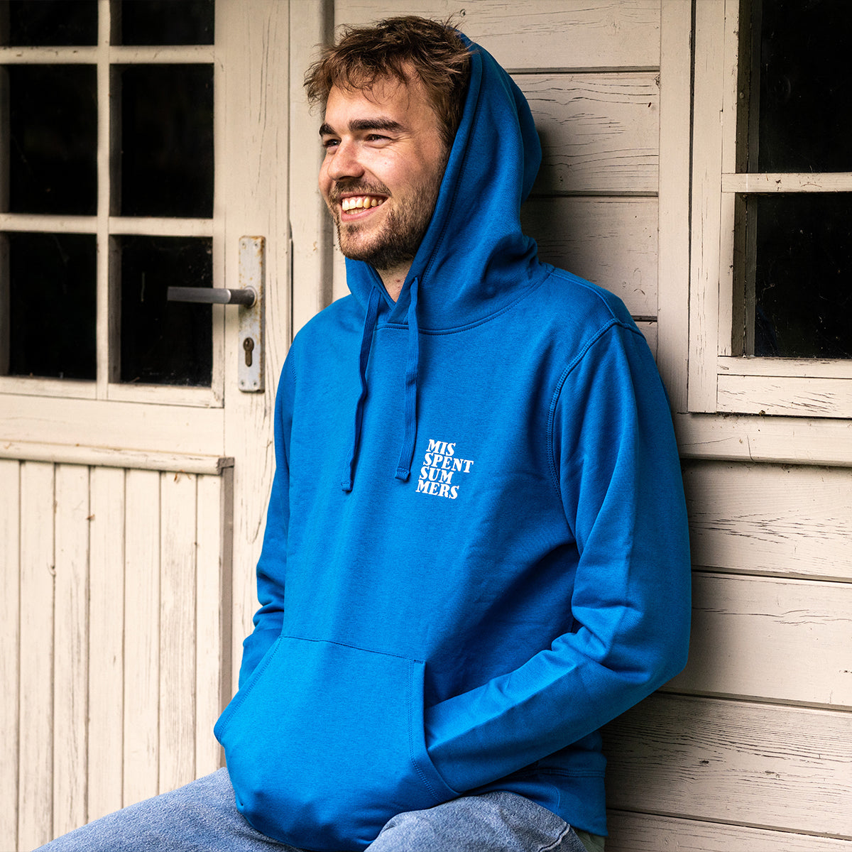 EVERYDAY LOGO HOODIE BRIGHT BLUE