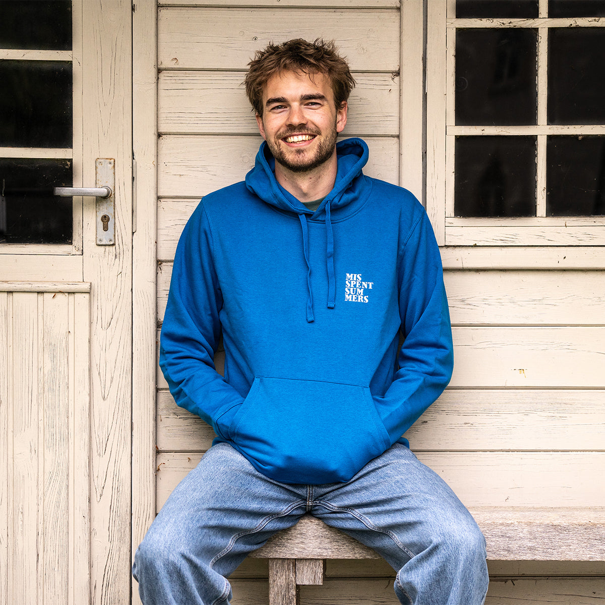 EVERYDAY LOGO HOODIE BRIGHT BLUE