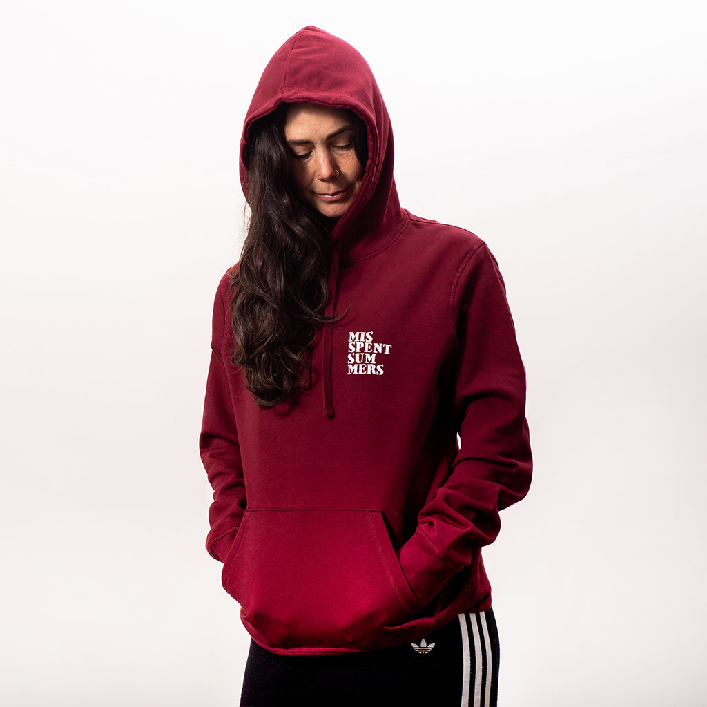 EVERYDAY LOGO HOODIE BURGUNDY