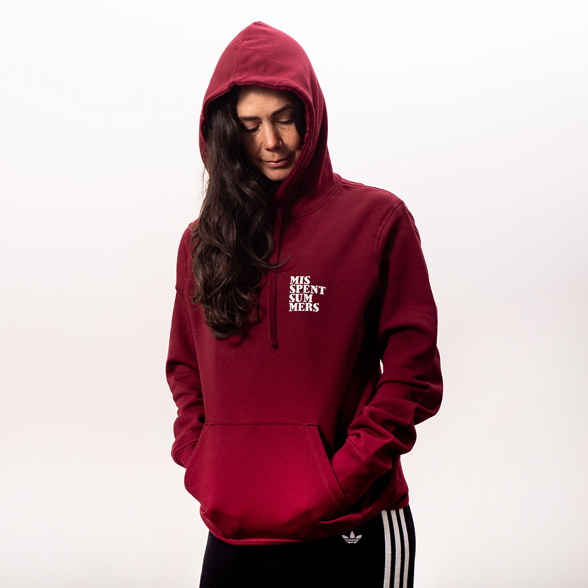 EVERYDAY LOGO HOODIE BURGUNDY