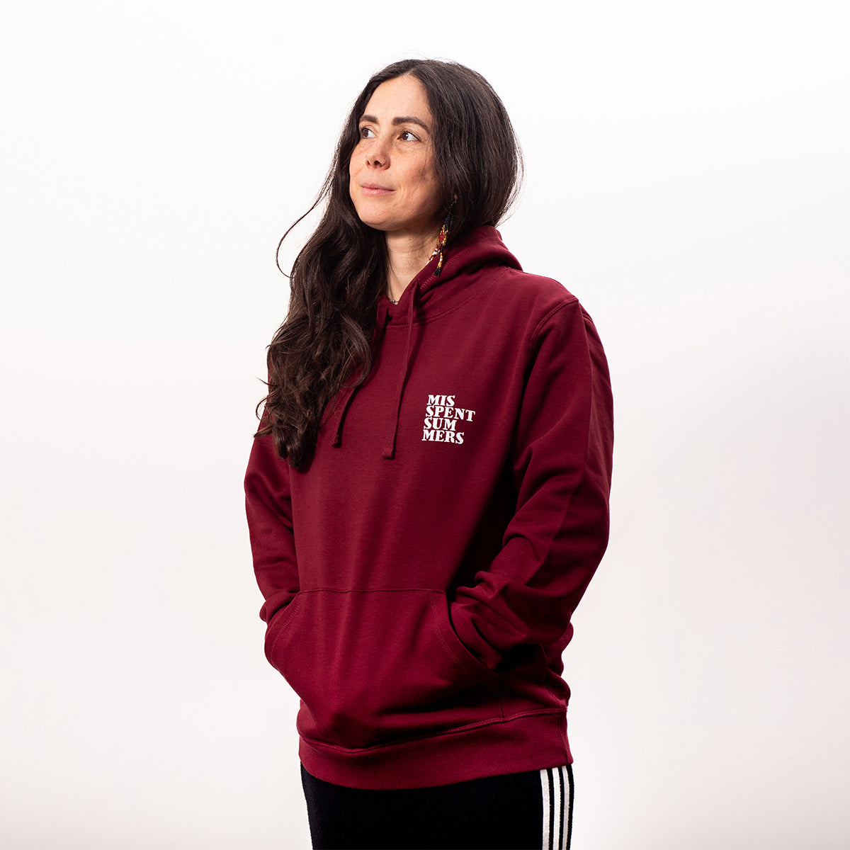 EVERYDAY LOGO HOODIE BURGUNDY