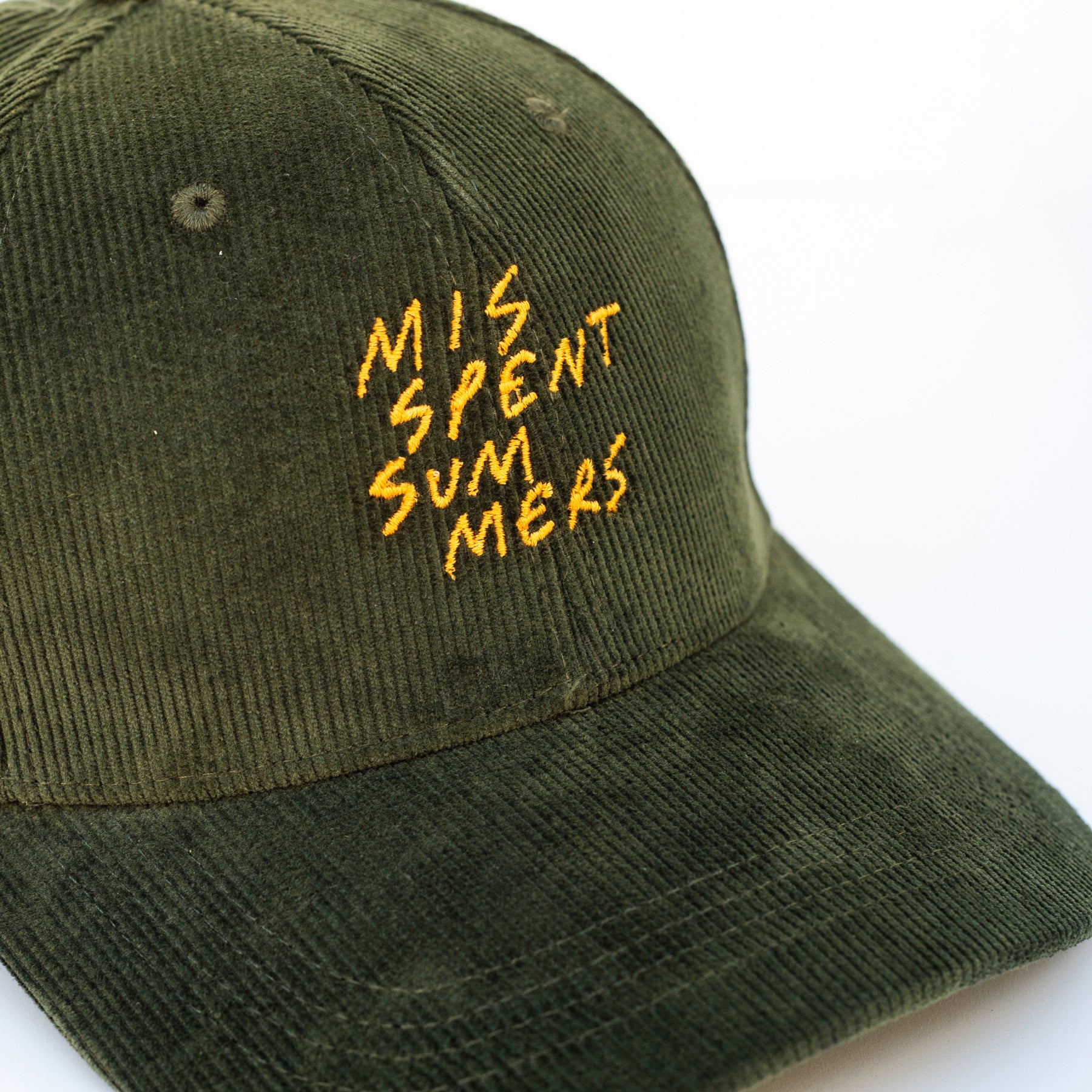 MISSPENT ORGANIC GREEN CORD CAP