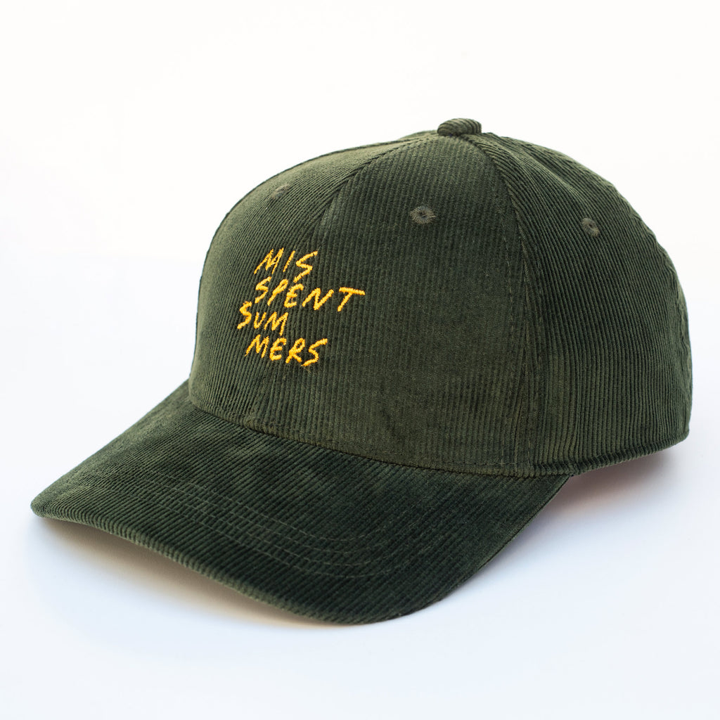 MISSPENT ORGANIC GREEN CORD CAP