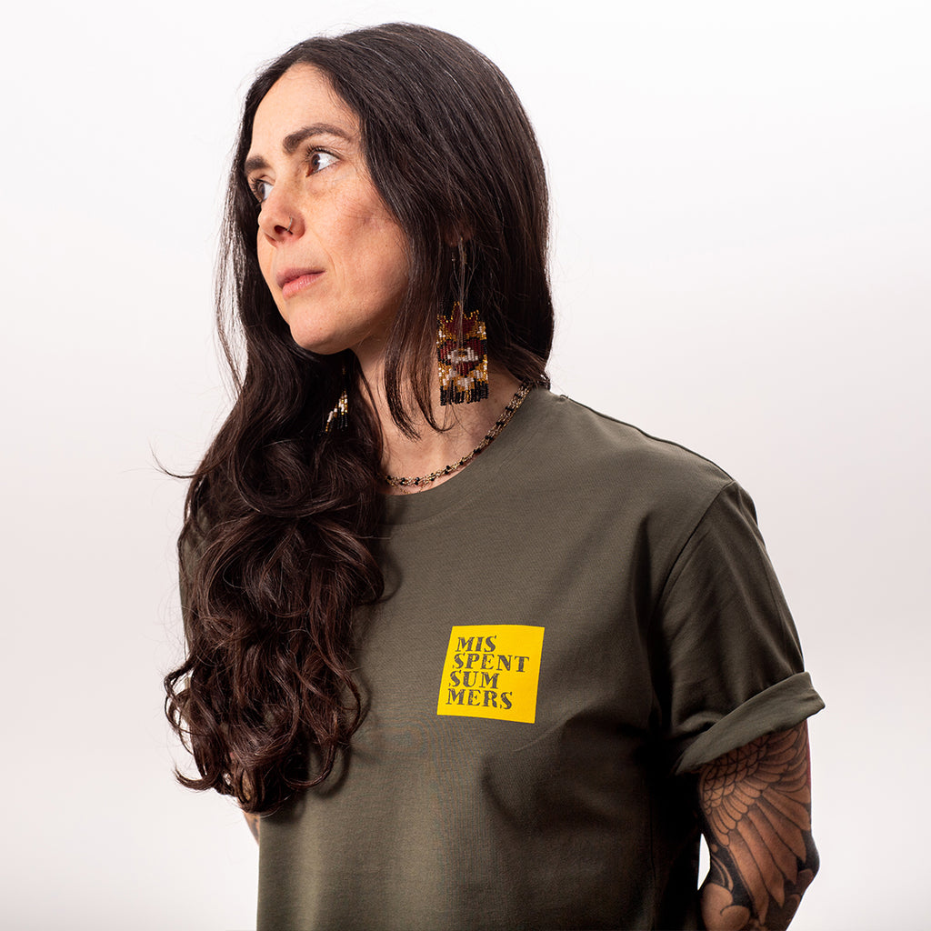 STENCIL LOGO TEE KHAKI