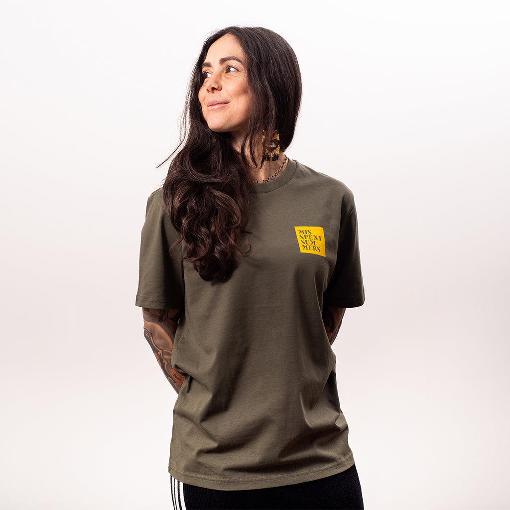 STENCIL LOGO TEE KHAKI