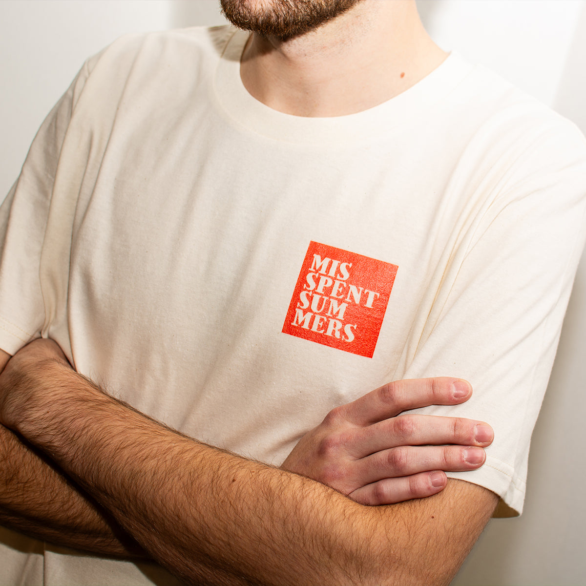 STENCIL LOGO TEE RAW