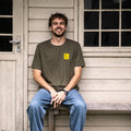 STENCIL LOGO TEE KHAKI