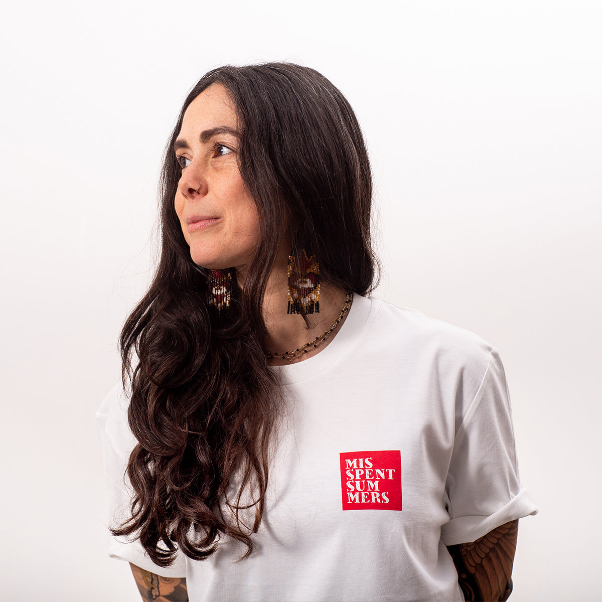 STENCIL LOGO TEE VINTAGE WHITE