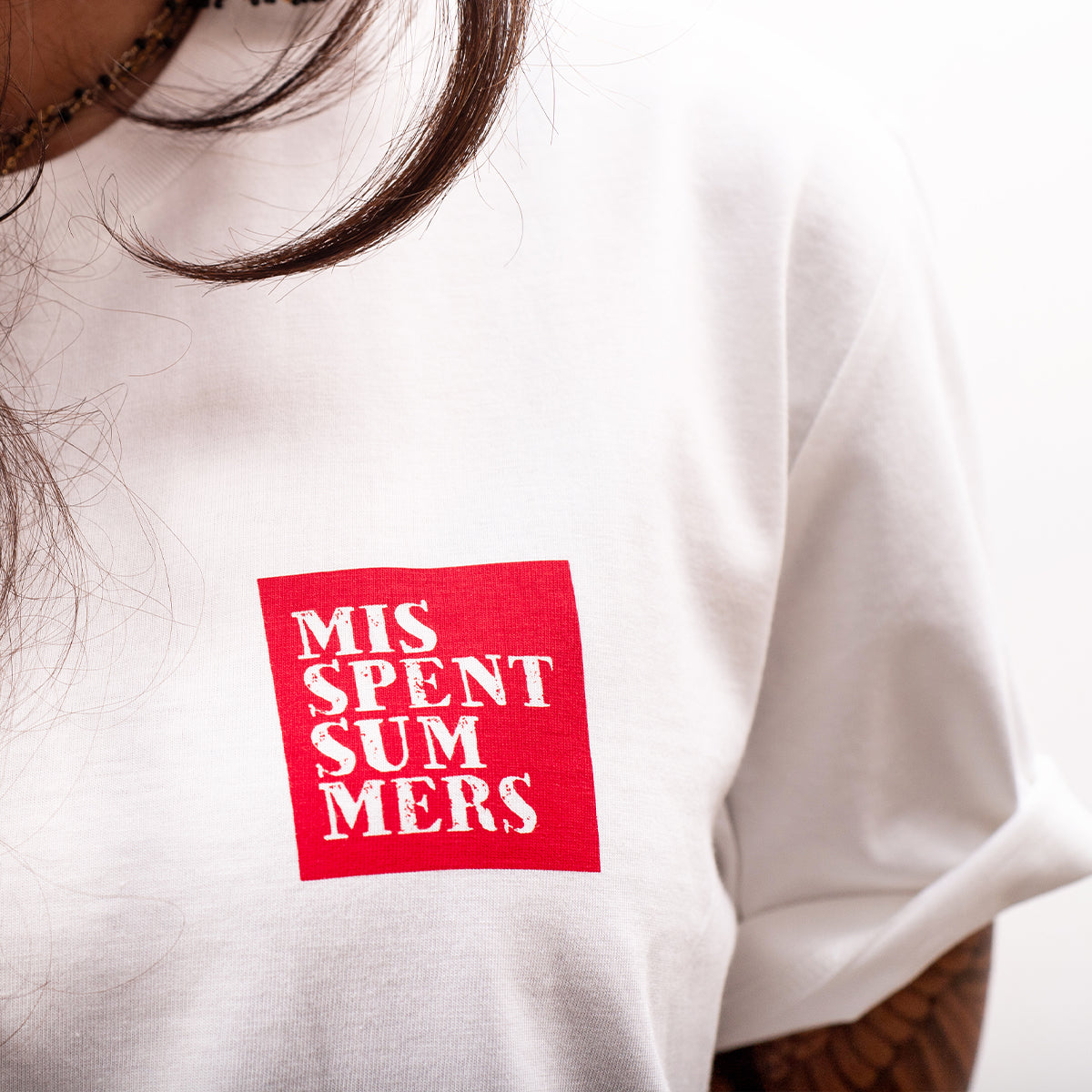 STENCIL LOGO TEE VINTAGE WHITE