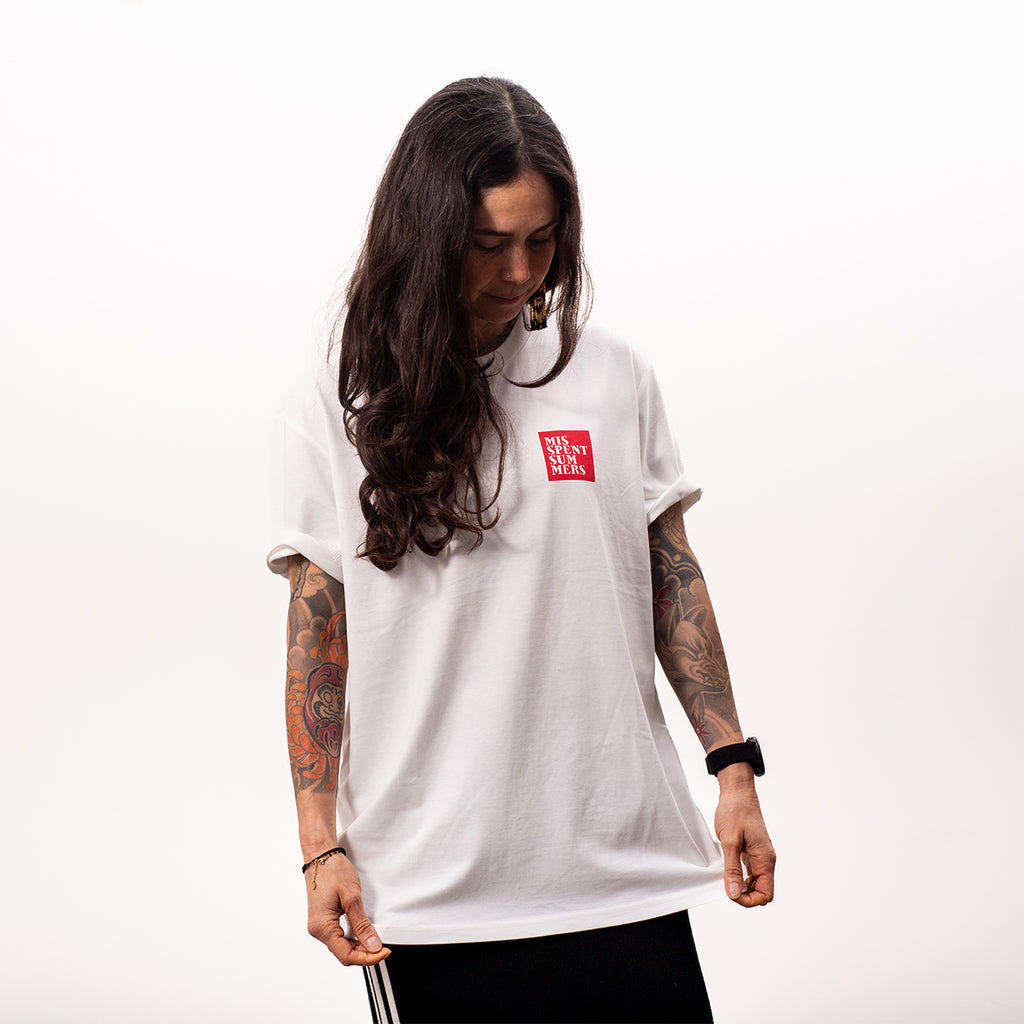 STENCIL LOGO TEE VINTAGE WHITE