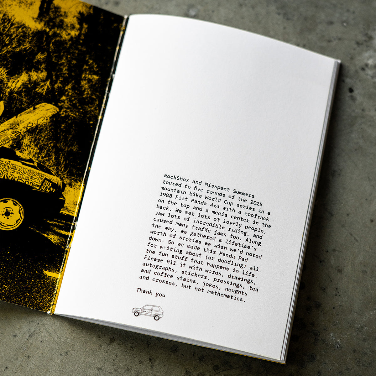 MISSPENT SUMMERS X ROCKSHOX PANDA NOTEBOOK