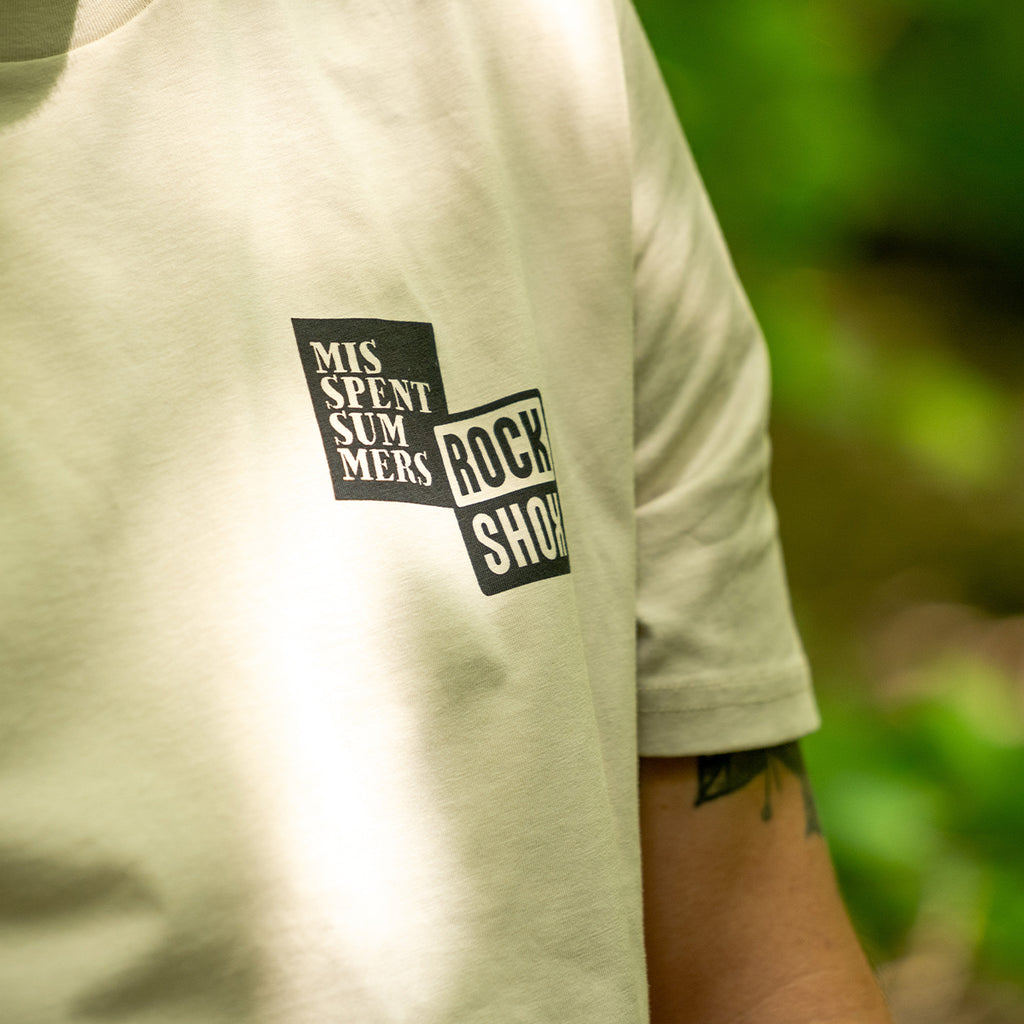 MISSPENT SUMMERS X ROCKSHOX PANDA WRAP TEE SAND