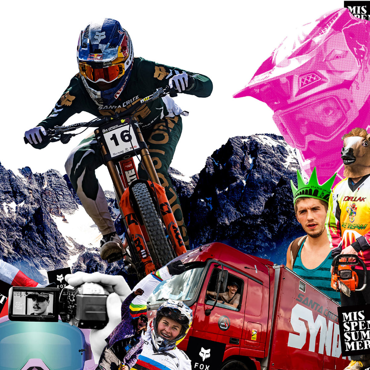 JACKSON GOLDSTONE COLLAGE – Misspent Summers — Mountain Bike Books