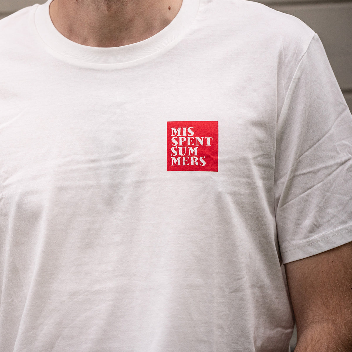 STENCIL LOGO TEE VINTAGE WHITE