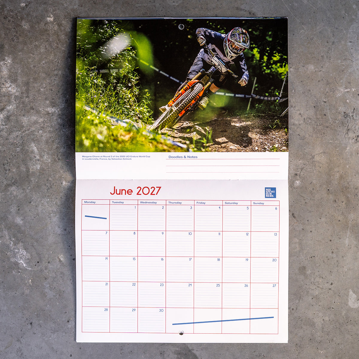 2027 MOUNTAIN BIKE CALENDAR