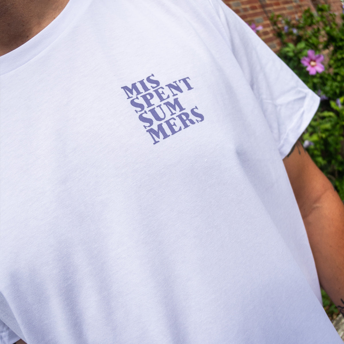 LAVENDER 3D LOGO TEE WHITE