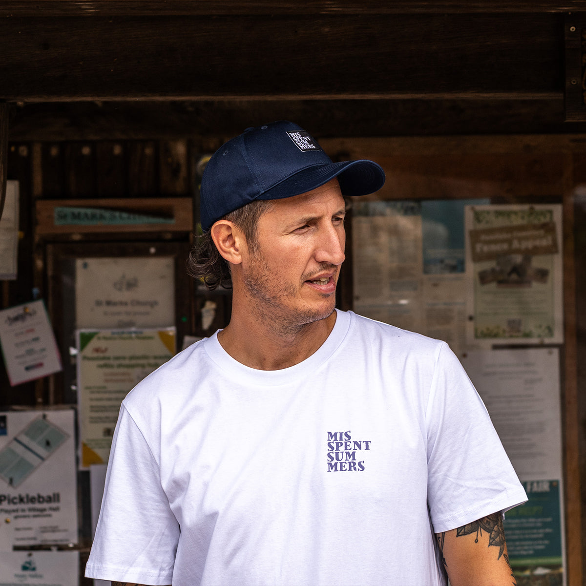 LAVENDER 3D LOGO TEE WHITE