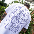 LAVENDER 3D LOGO TEE WHITE