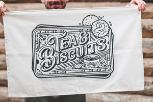 Tea Towel & Biscuits